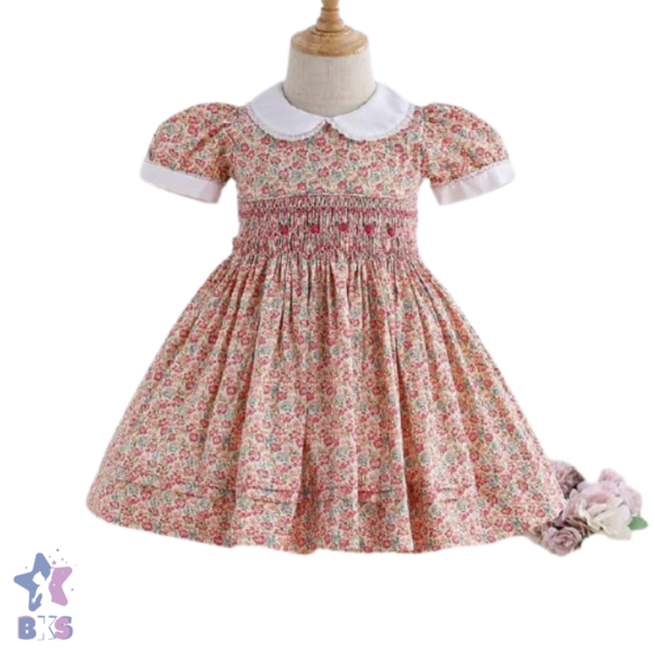 Baby Girl Spanish Smocked Dress - Image 2
