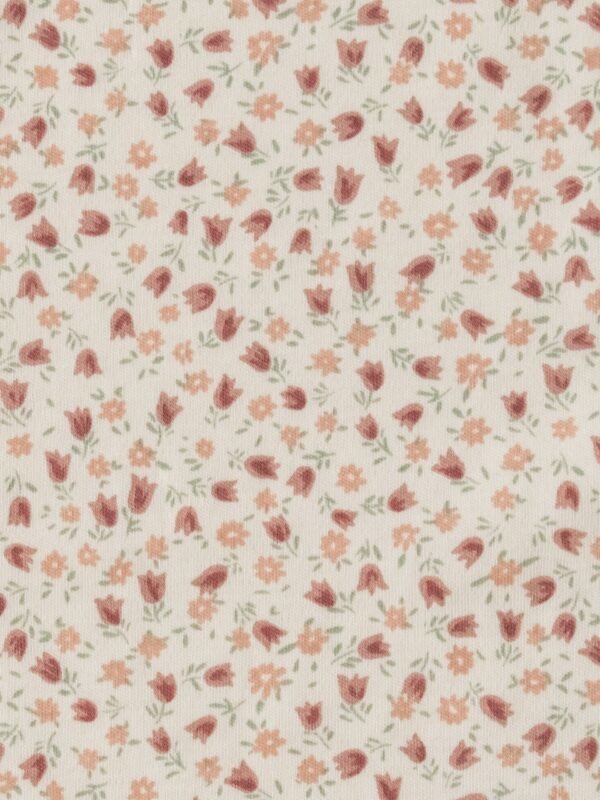 Colored Organics - Organic Baby Peyton Footed Sleeper - Joy Floral / Berry - Image 3